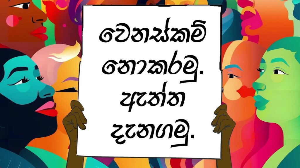වෙනස්කම් නොකරමු. ඇත්ත දැනගනිමු.